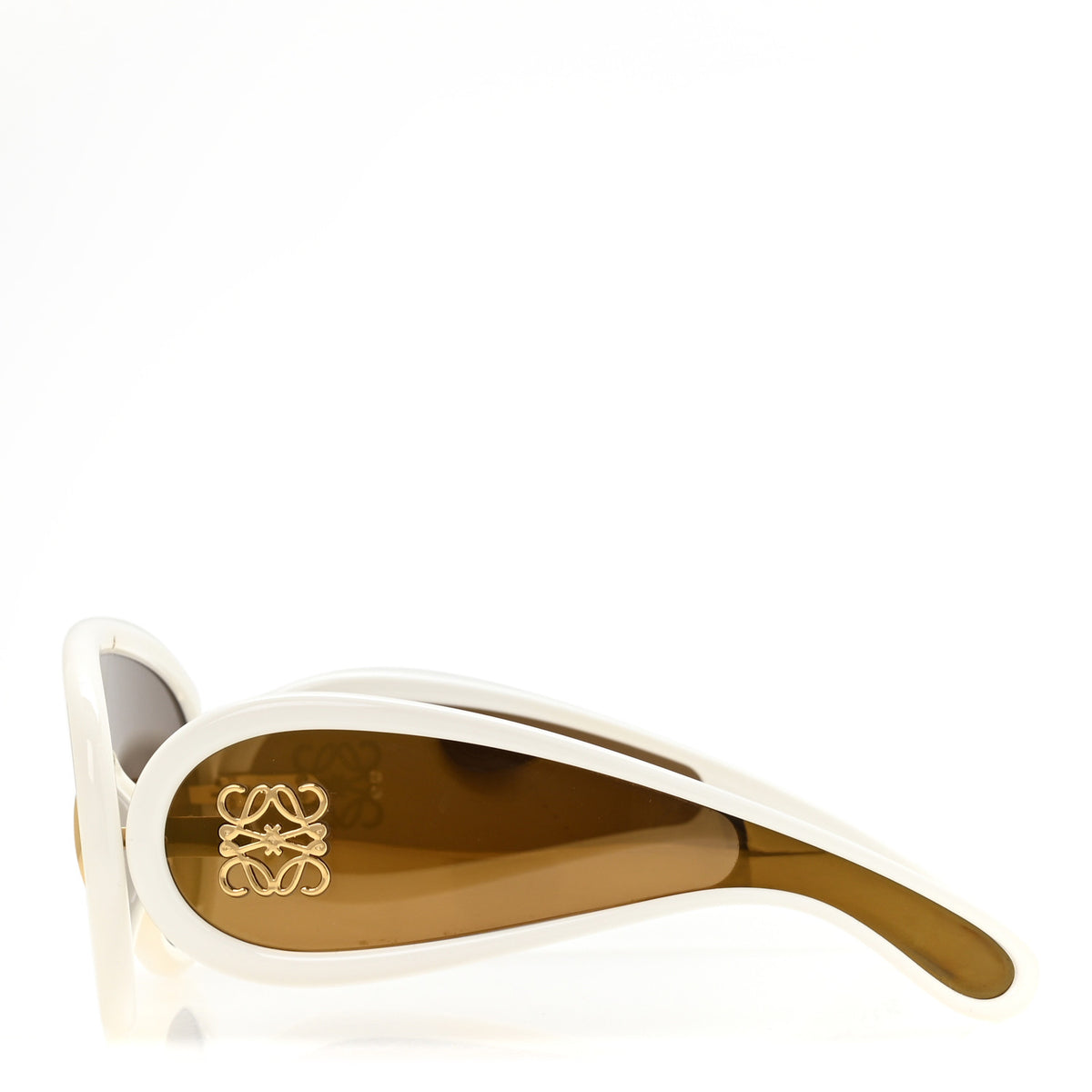 Acetate Anagram Wave Mask Sunglasses LW40108I Ivory