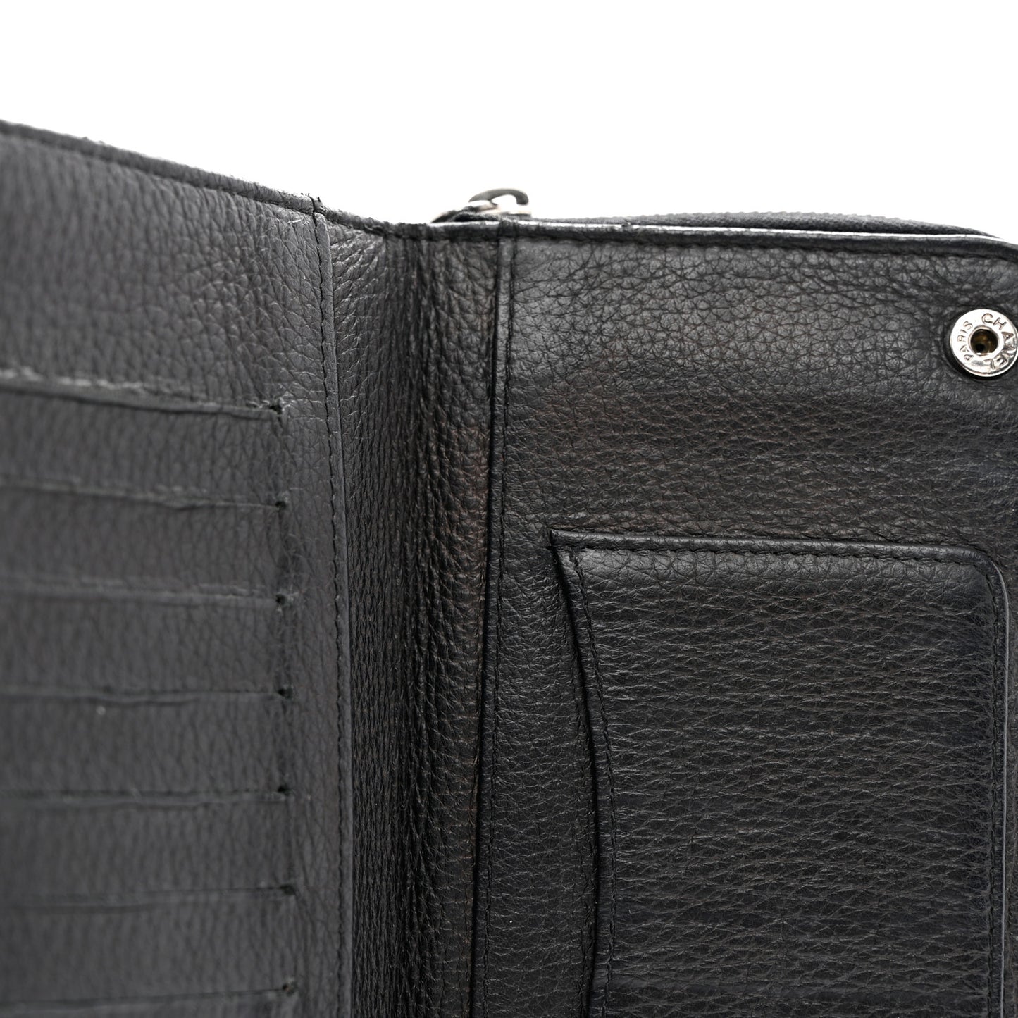 Deerskin Luxe Ligne Wallet Black