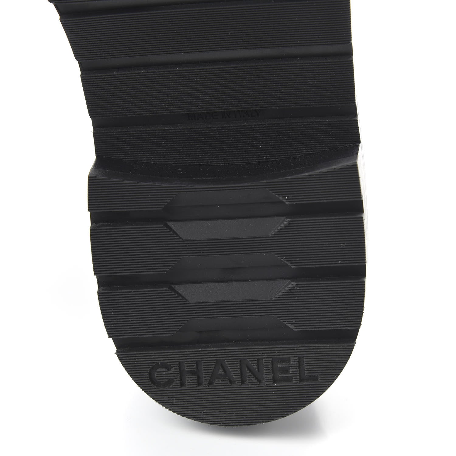 Chanel Shiny Goatskin Calfskin Quilted Lace Up Combat Boots 38.5 Black 6 of 9