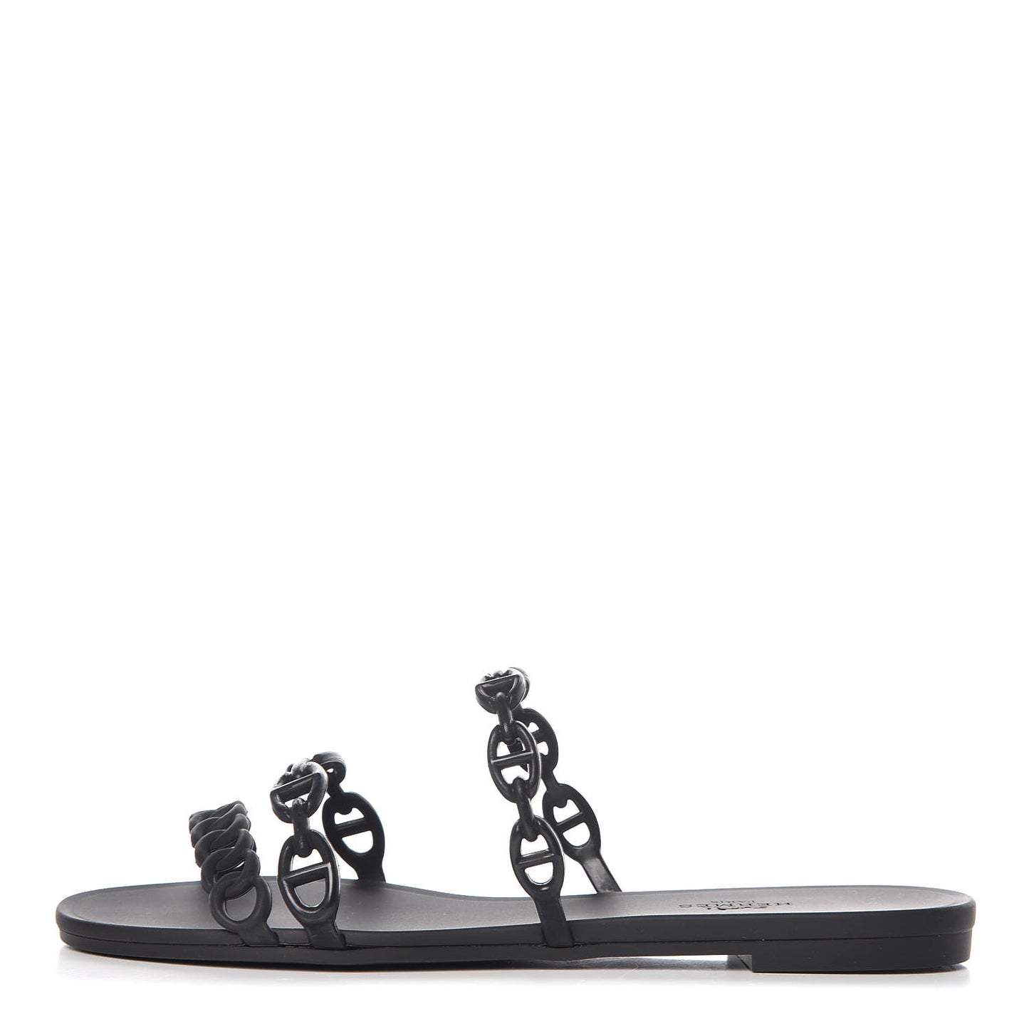 Rubber Chaine d'Ancre Rivage Sandals 37 Black