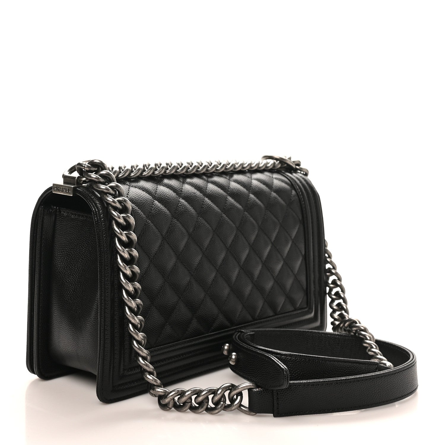 Chanel Caviar Quilted Medium Boy Flap Black 3 of 11