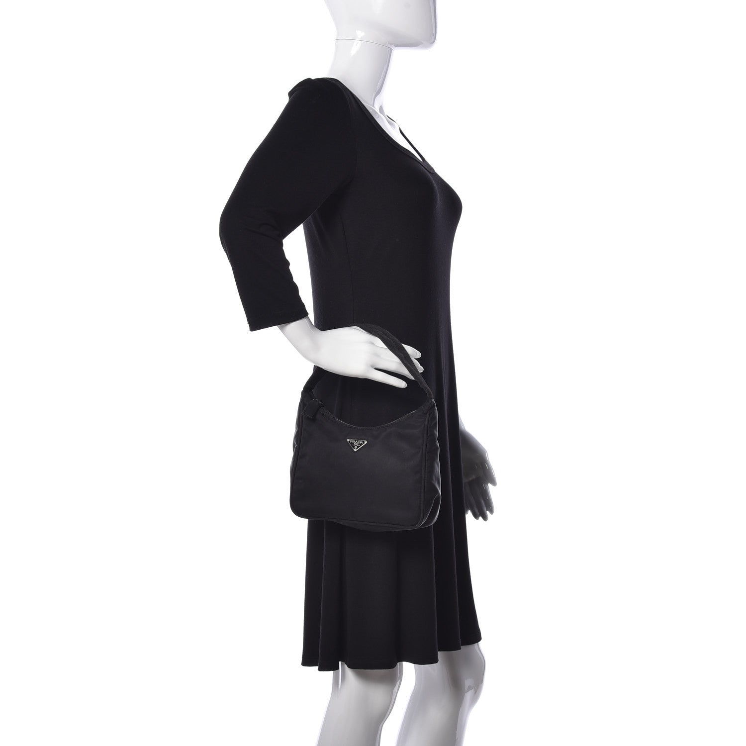 Prada Tessuto Nylon Sport Shoulder Bag Black 2 of 15