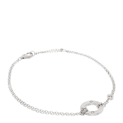 Cartier 18K White Gold Diamond LOVE Bracelet 1 of 5