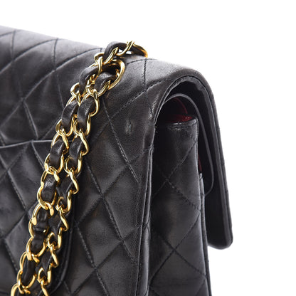 Chanel Lambskin Quilted Medium Double Flap Black 13 of 19