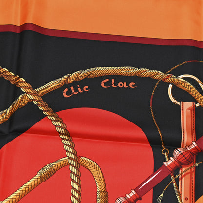 Hermes Silk Clic Clac Tattoo Scarf 90 5 of 6