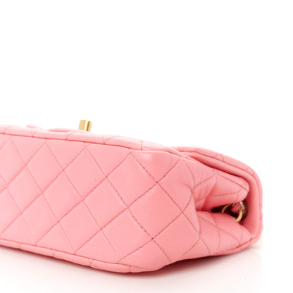 Chanel Lambskin Quilted Mini Pearl Crush Flap Pink 11 of 11