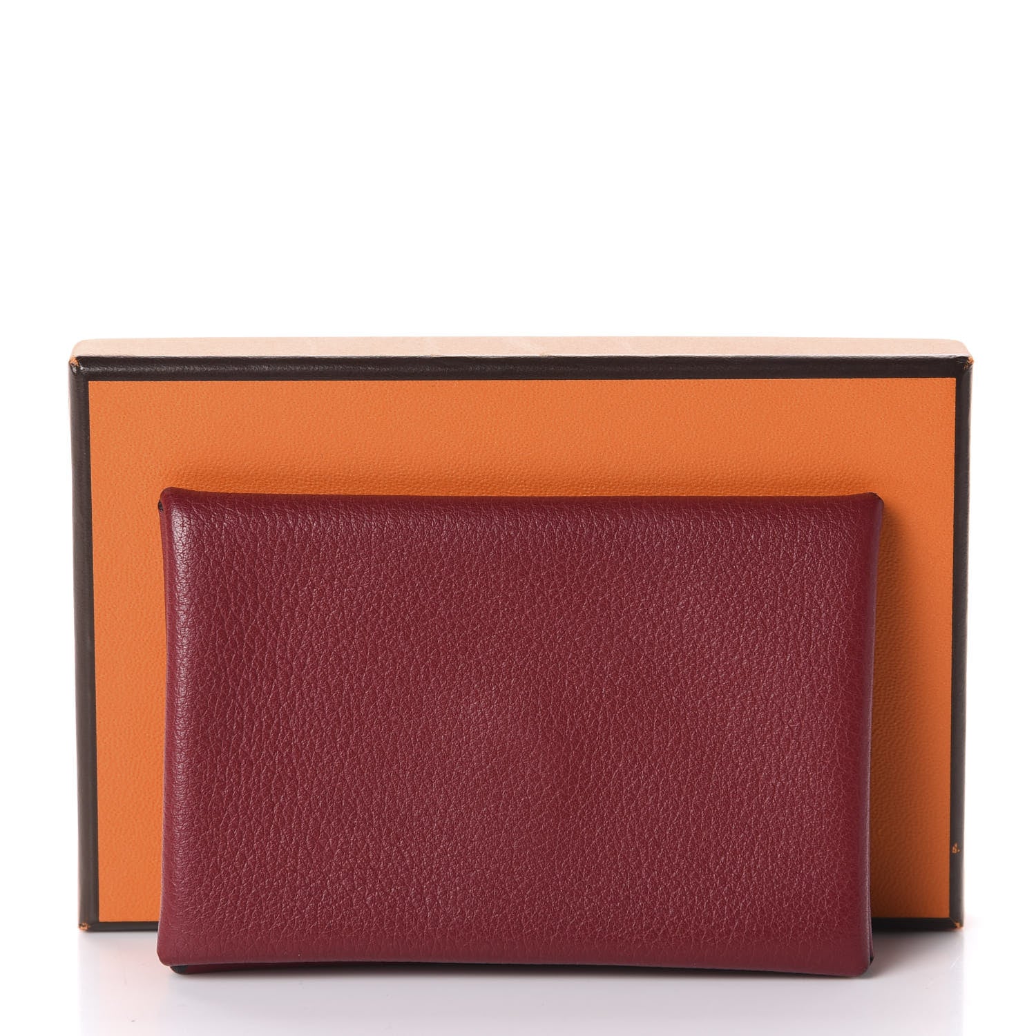 Hermes Evercolor Calvi Card Case Rouge Grenat 7 of 7