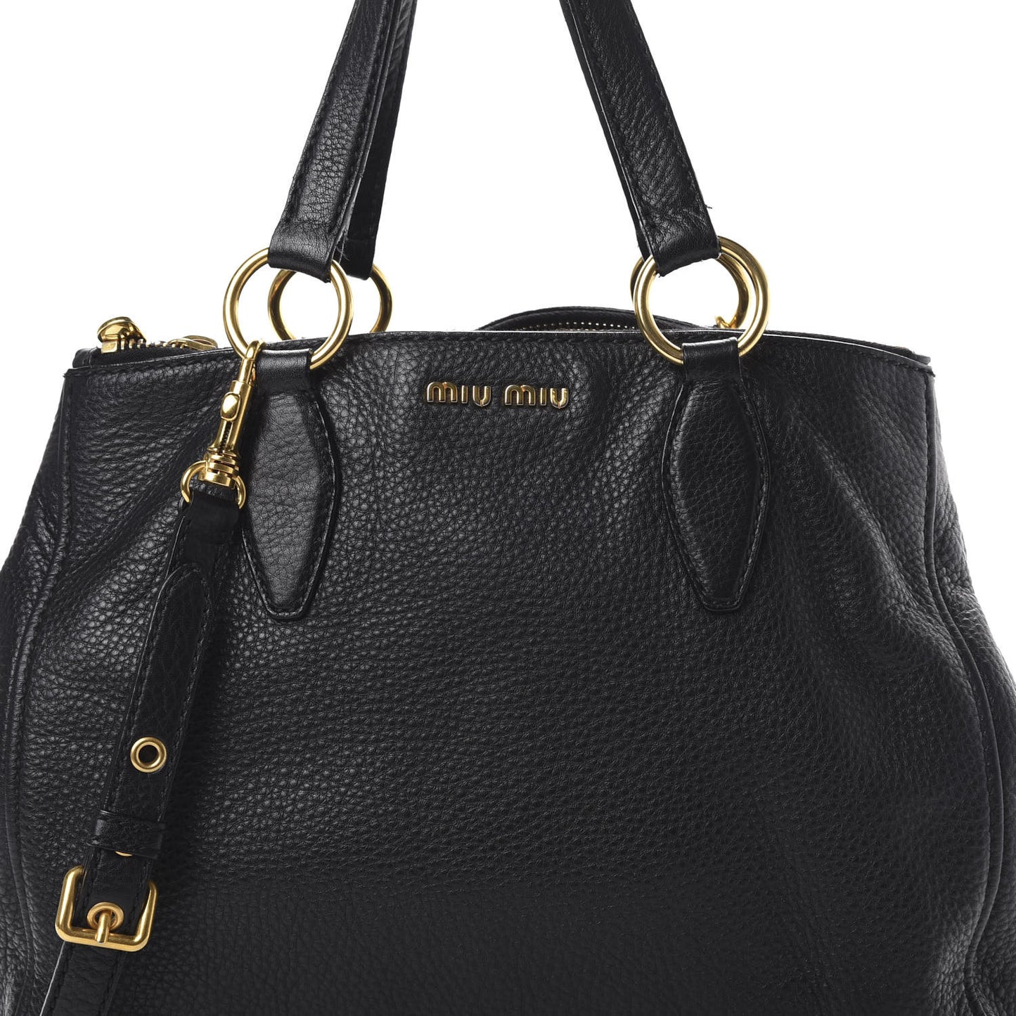 Vitello Daino Tote Black