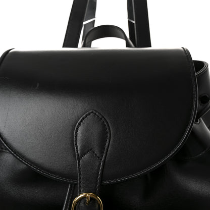 Gucci Boarded Plutone Calfskin Horsebit 1955 Single Buckle Backpack Black 8 of 10