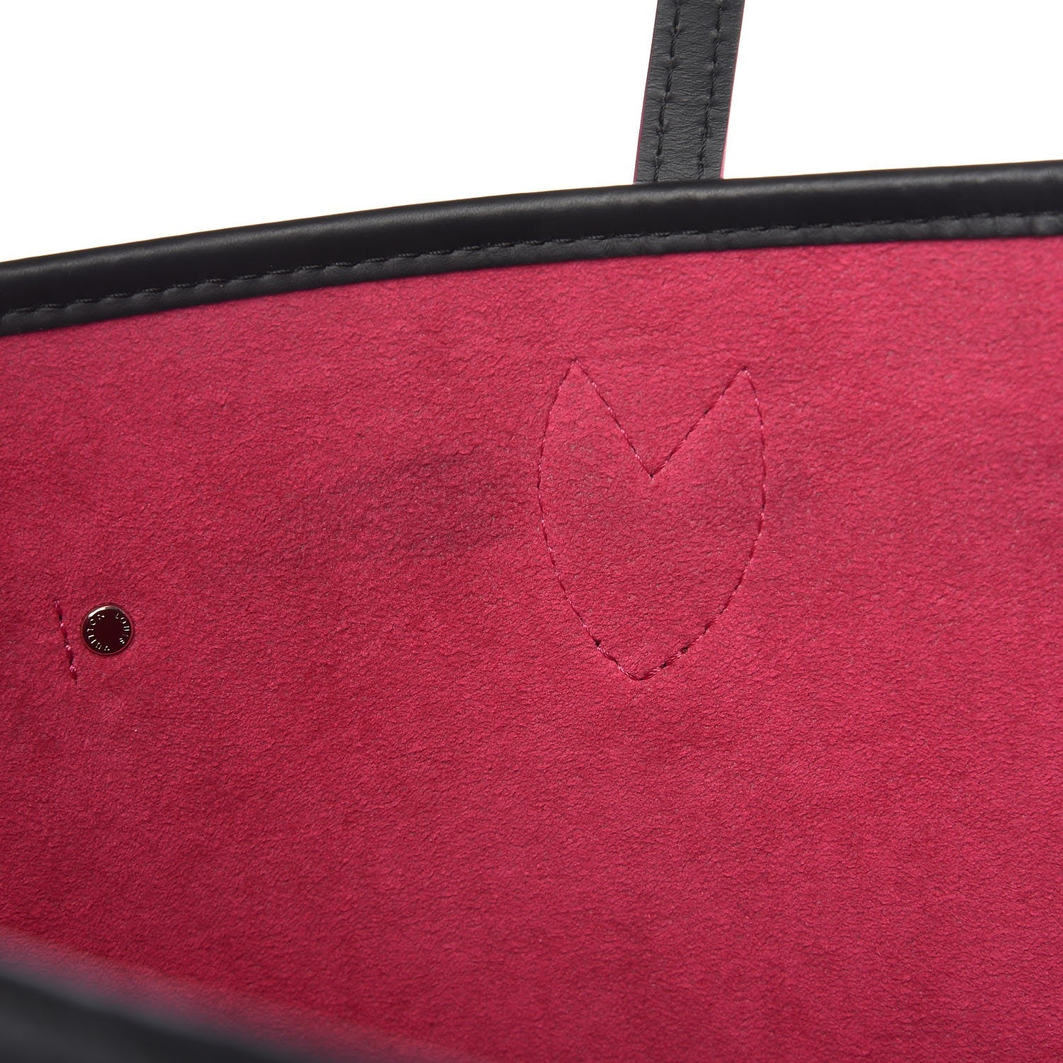 Louis Vuitton Epi Neverfull MM Black Hot Pink 9 of 11