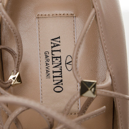 Valentino Garavani Nappa Lace Up Pumps 41 Beige 6 of 7