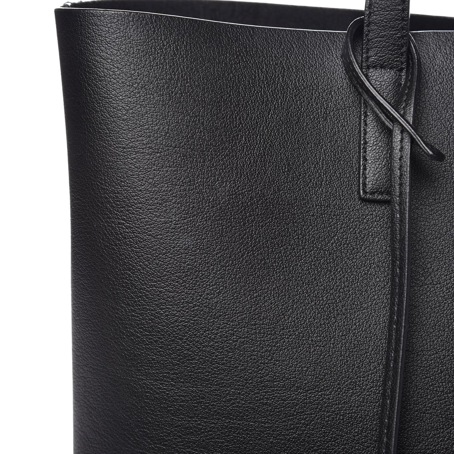 Calfskin Medium Shopping Tote Black