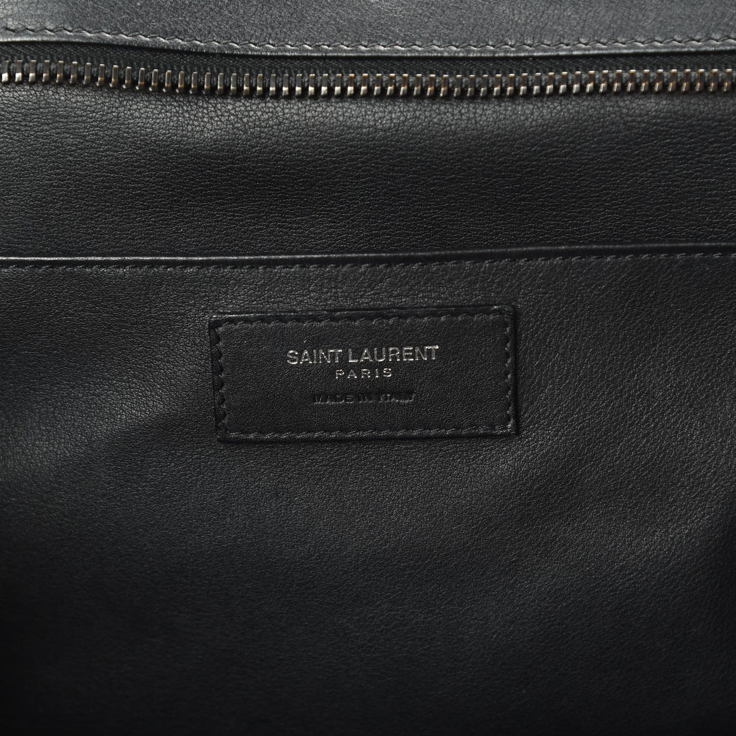 Calfskin Small Monogram Downtown Cabas Black White