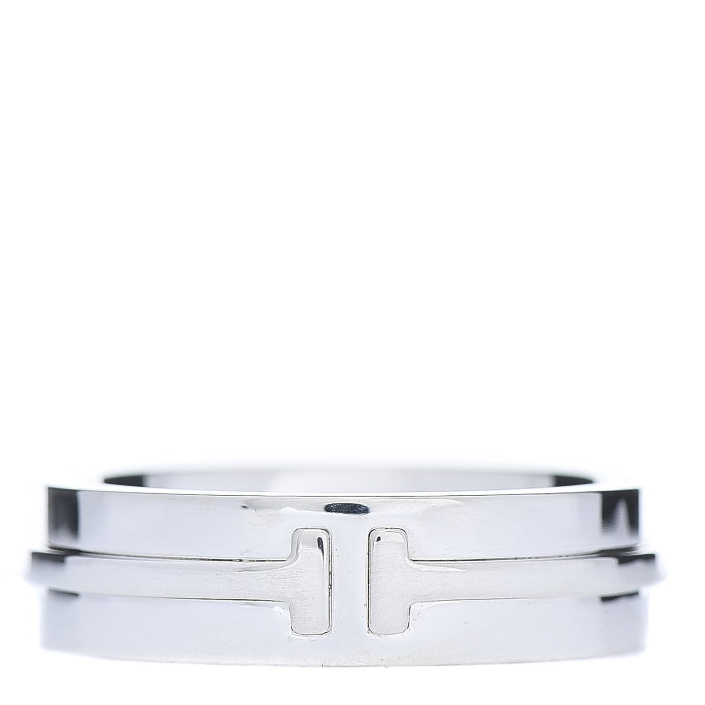 Sterling Silver T Wide Band Ring 57 8