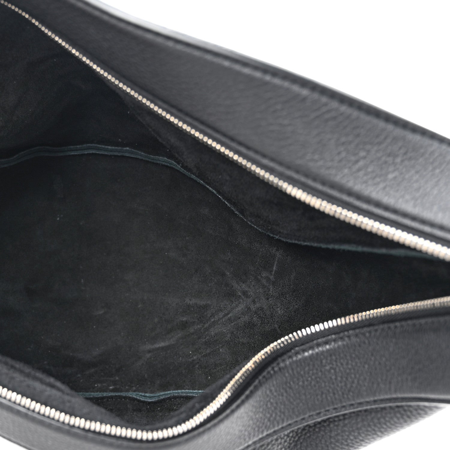 The Row Grained Calfskin Large Slouchy Banana Bag Black 5 of 10