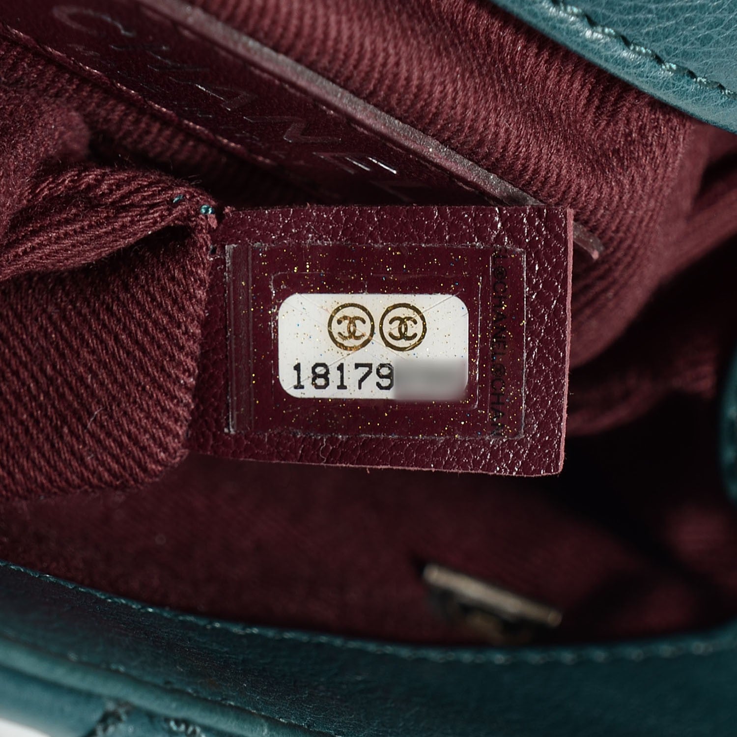 Chanel Calfskin Small Coco Sporran Tassel Flap Dark Green 8 of 9