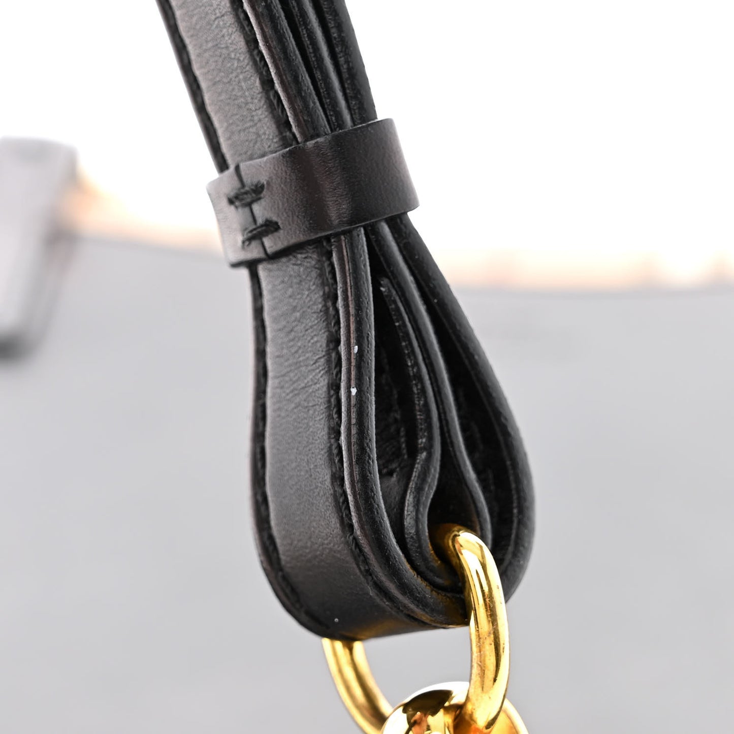 Calfskin Haymarket Check Small Bridle Satchel Black