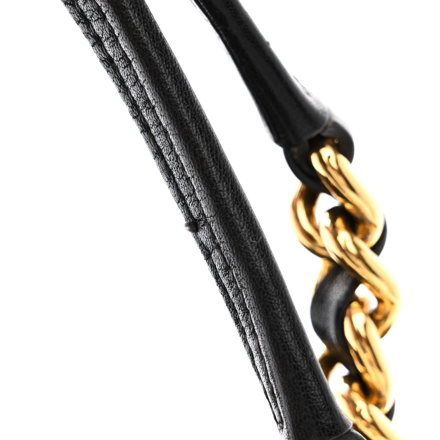 Prada Tessuto Nylon Chevron Quilted Chain Tote Black 12 of 13