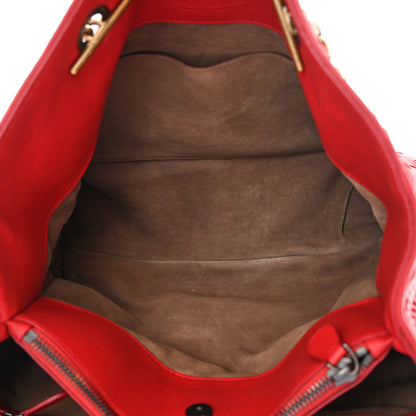 Bottega Veneta Nappa Intrecciato Medium Classic Chain Strap Tote Red 5 of 11
