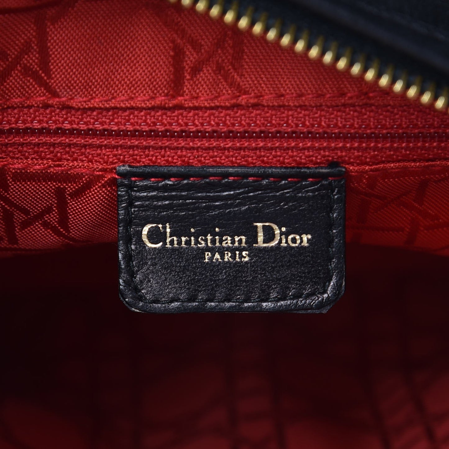 Lambskin Cannage Medium Lady Dior Black