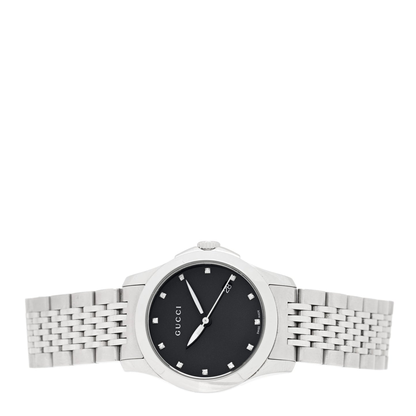 Stainless Steel Diamond 27mm G-Timeless Quartz Watch Black