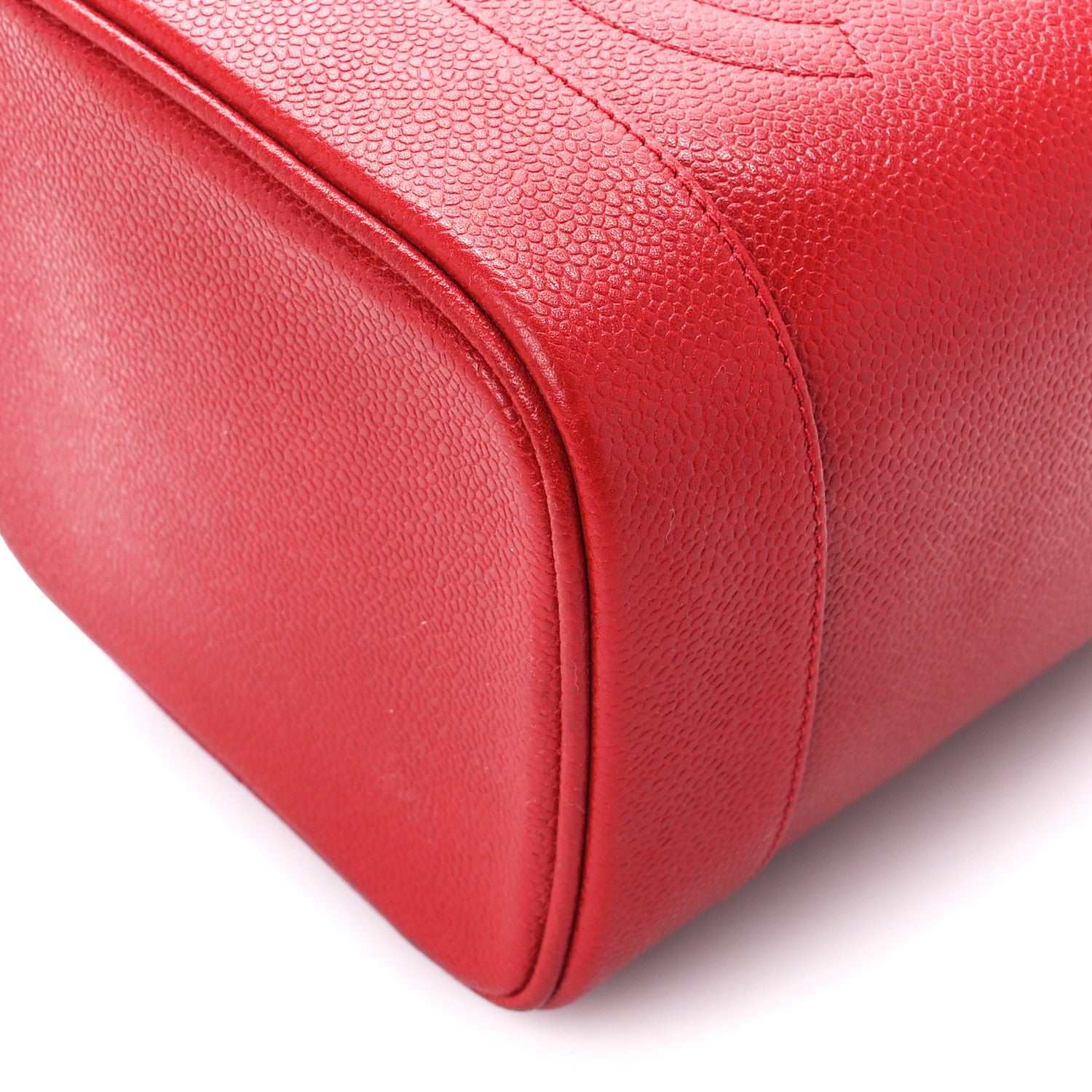 Chanel Caviar Vanity Cosmetic Case Red 12 of 13