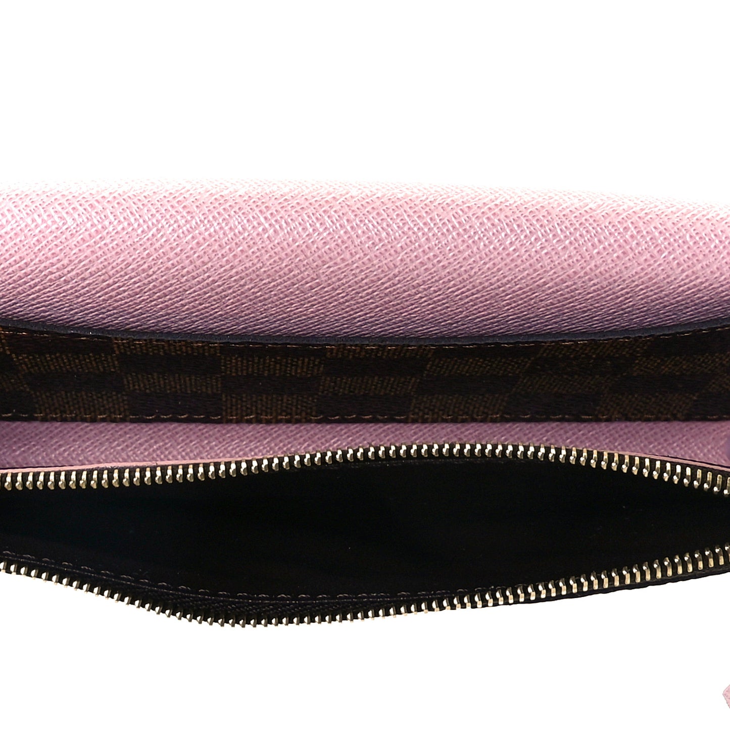 Damier Ebene Emilie Wallet Rose Ballerine