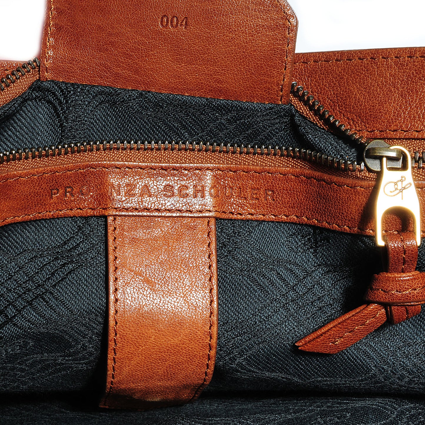 Lambskin PS1 Medium Satchel Saddle