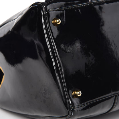 Chanel Patent Timeless CC Duffel Bag Black 11 of 11