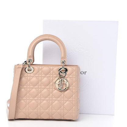 Christian Dior Lambskin Cannage Medium Lady Dior Light Pink 12 of 12
