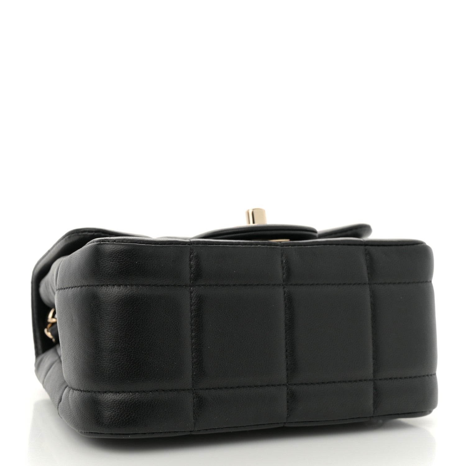 Chanel Lambskin Resin Crystal Square Quilted Mini Monacoco Flap Black 4 of 10