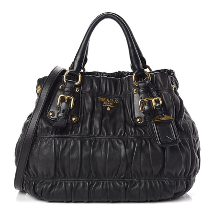 Prada Nappa Gaufre Tote Black 1 of 14