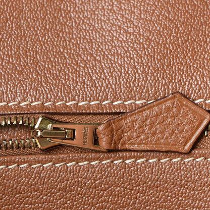 Hermes Taurillon Clemence Birkin 35 Gold 22 of 32