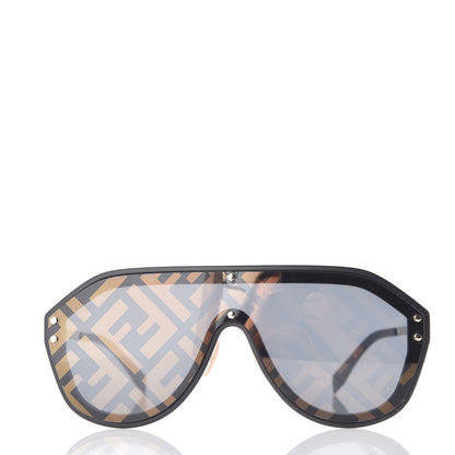 Fendi FF Fabulous Shield Sunglasses FF M0039/G/S Black 2 of 7