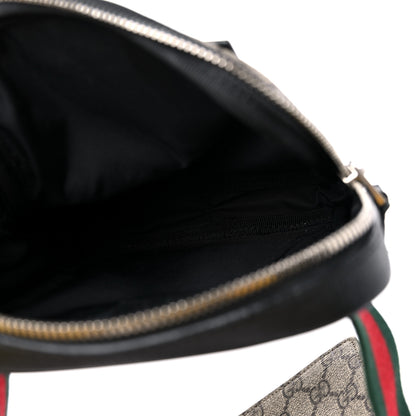 Gucci GG Supreme Monogram Web Belt Bag Black 5 of 19