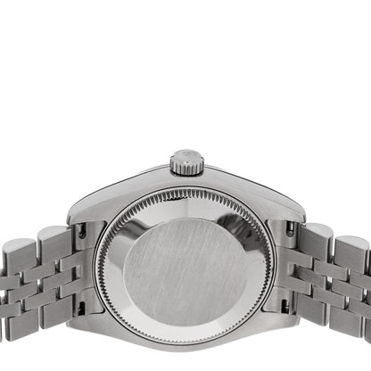 Rolex Stainless Steel 18K White Gold Black Mother of Pearl 31mm Oyster Perpetual Datejust Watch 178274 4 of 5