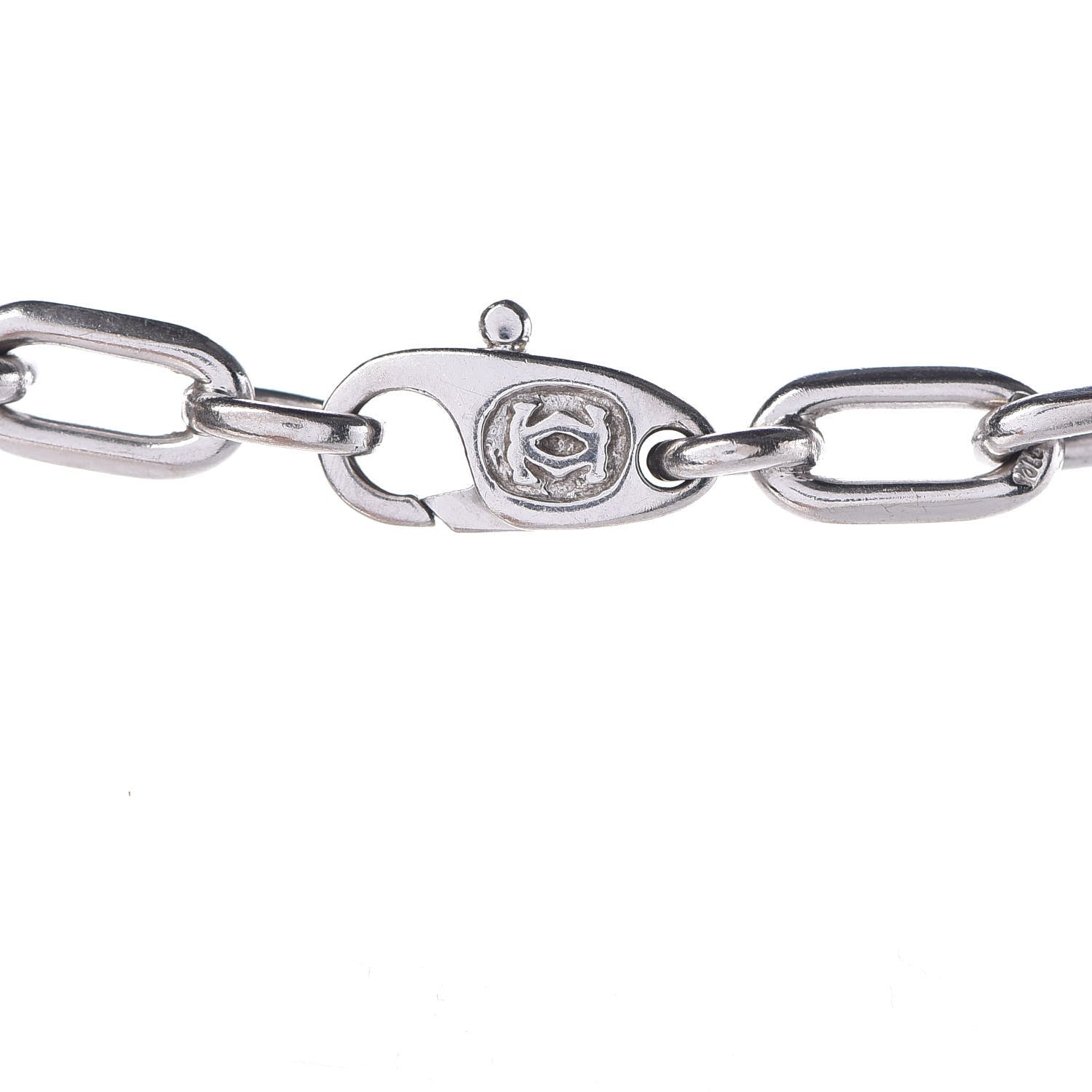 Cartier 18K White Gold 5mm Spartacus Chain Necklace 4 of 5