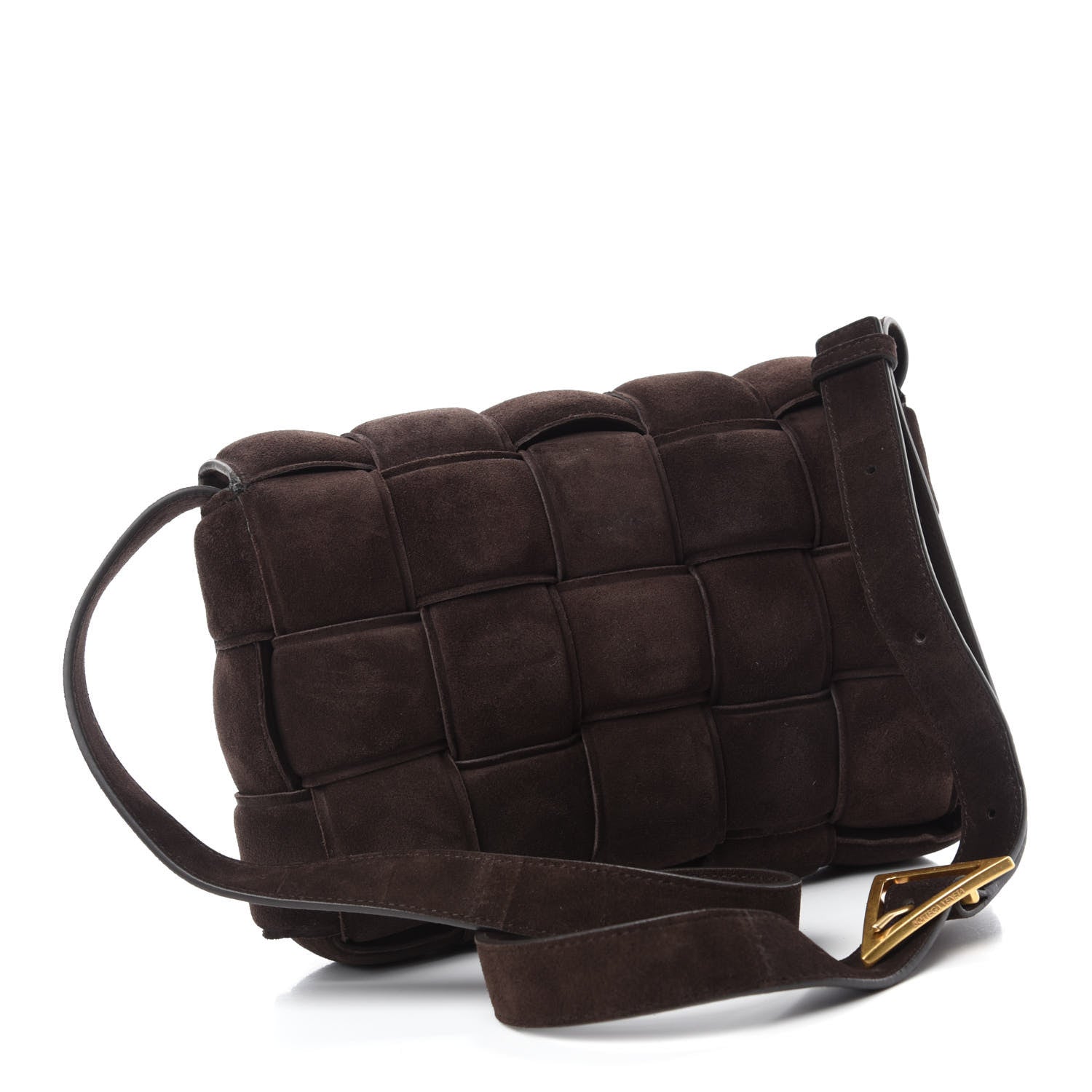 Bottega Veneta Suede Maxi Intrecciato Padded Cassette Crossbody Bag Fondant 3 of 10