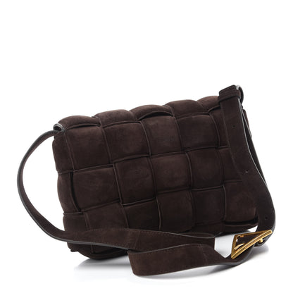 Bottega Veneta Suede Maxi Intrecciato Padded Cassette Crossbody Bag Fondant 3 of 10