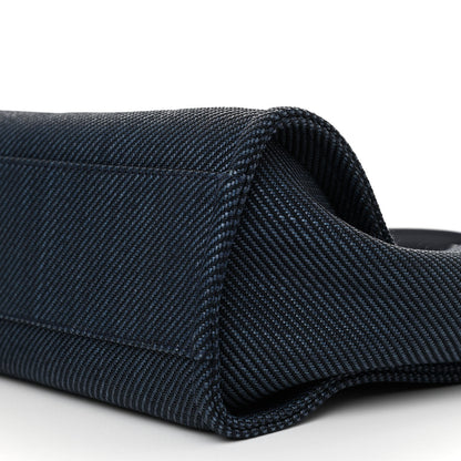 Chanel Mixed Fibers Small Deauville Tote Navy Blue 6 of 11