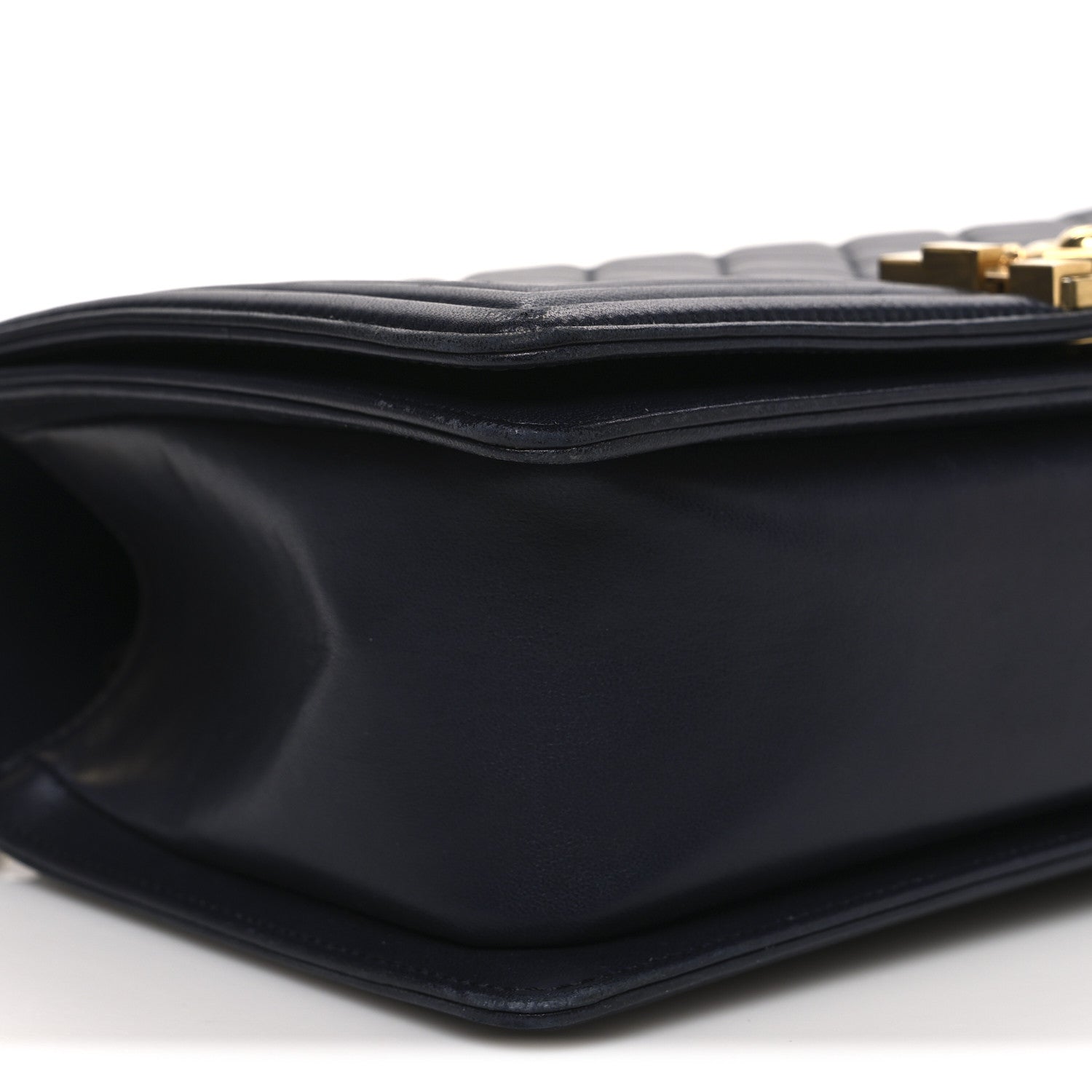 Chanel Lambskin Quilted Medium Boy Flap Dark Navy 9 of 11