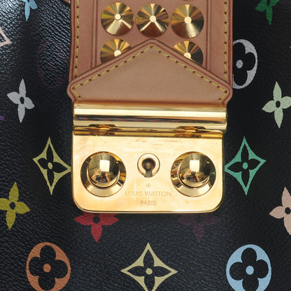 Louis Vuitton Monogram Multicolor Chrissie Black 3 of 8