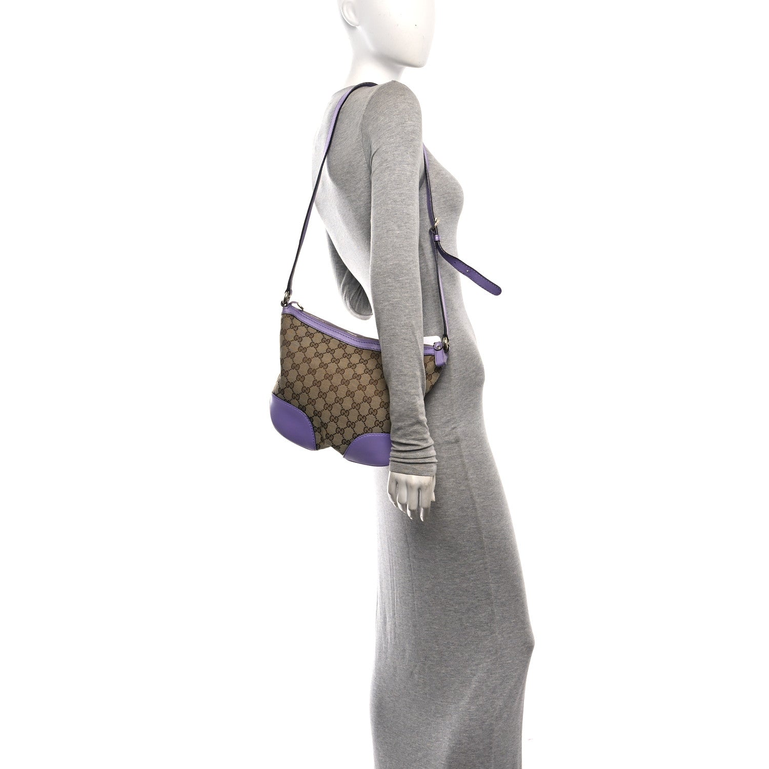 Gucci Monogram Small Lovely Heart Messenger Purple 2 of 10