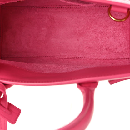 Saint Laurent Calfskin Nano Sac De Jour Lipstick Fuchsia 5 of 8