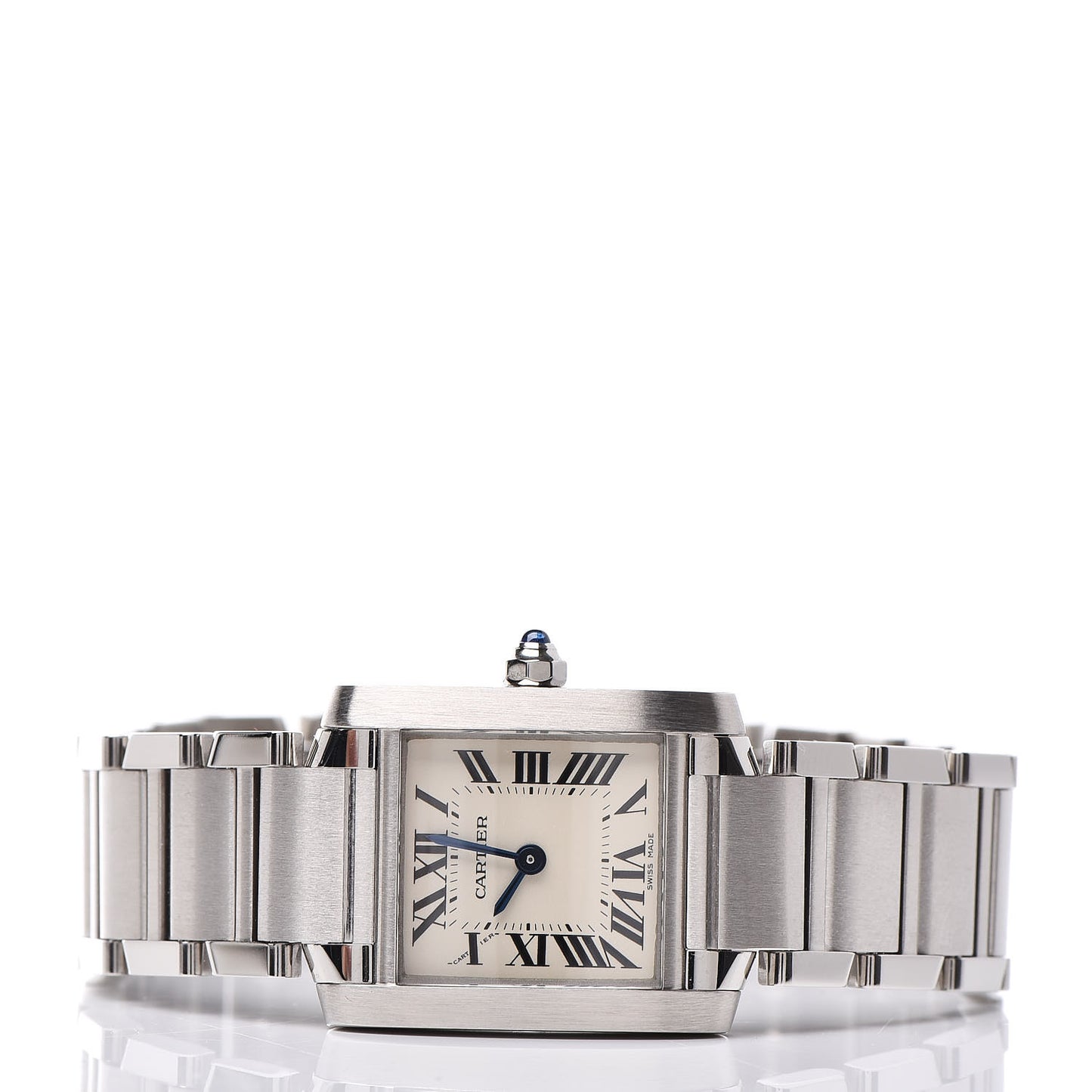 Stainless Steel 20mm Tank Francaise Quartz Watch