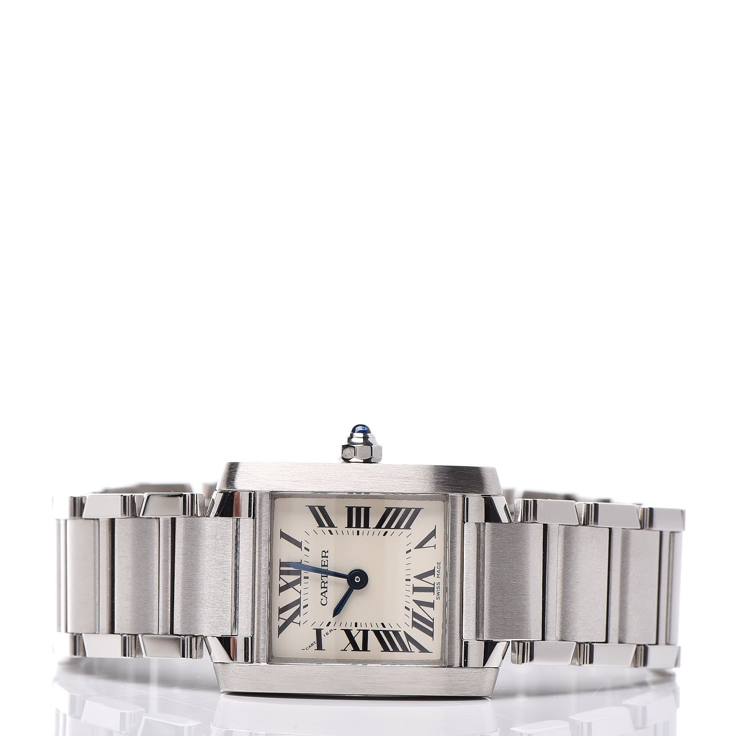 Cartier Stainless Steel 20mm Tank Francaise Quartz Watch 3 of 7