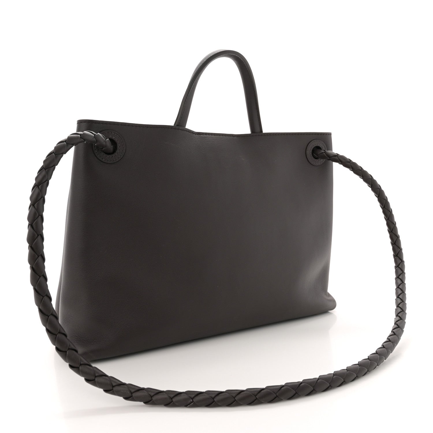 Bottega Veneta Silky Calfskin Medium Andiamo Shoulder Bag Fondant 3 of 12