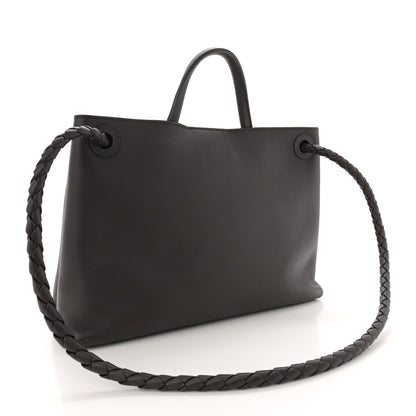 Bottega Veneta Silky Calfskin Medium Andiamo Shoulder Bag Fondant 3 of 12