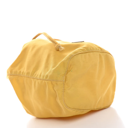 Prada Tessuto Nylon Drawstring Pouch Yellow 4 of 14