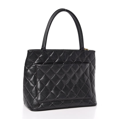 Chanel Caviar Quilted Medallion Tote Black 3 of 16